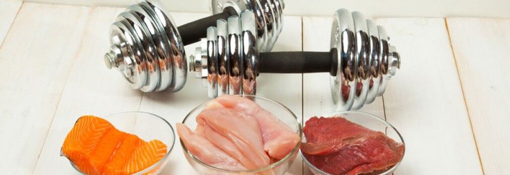 Protein diyeti menüsünde balık, kümes hayvanları ve sığır filetosu